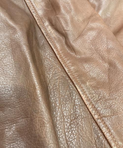 konely（コネリー）konely (コネリー) レザーフライトジャケット ブラウン サイズ:Mの古着・服飾アイテム