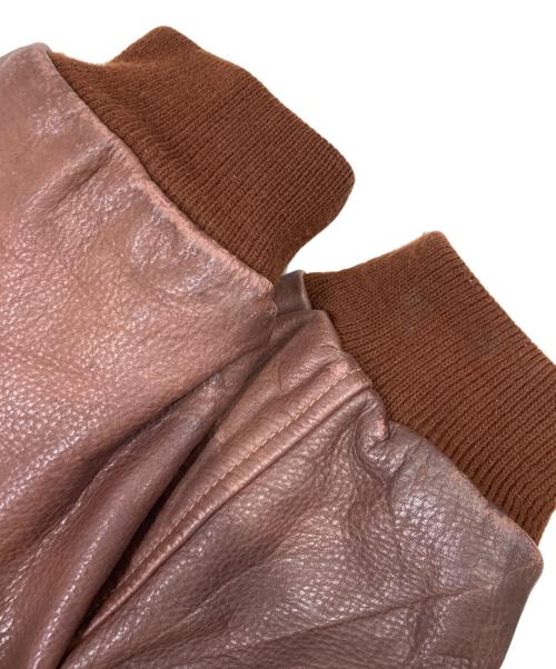 konely（コネリー）konely (コネリー) レザーフライトジャケット ブラウン サイズ:Mの古着・服飾アイテム