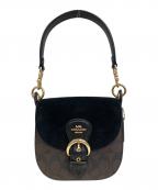 caochコーチ）の古着「クリオ ショルダー バッグ 17 シグネチャー キャンバス」｜ブラウン