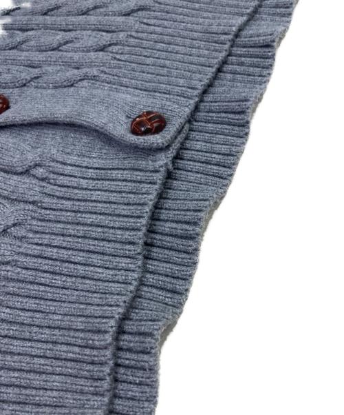 POLO RALPH LAUREN（ポロ・ラルフローレン）POLO RALPH LAUREN (ポロ・ラルフローレン) ショールカラーケーブルニットカーディガン グレー サイズ:Lの古着・服飾アイテム