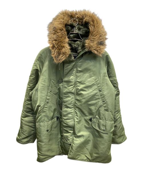 ALPHA（アルファ）ALPHA (アルファ) フライトジャケット カーキ サイズ:Lの古着・服飾アイテム