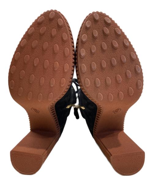 TOD'S（トッズ）TOD'S (トッズ) レースアップサイドジップロングブーツ ブラック サイズ:23㎝の古着・服飾アイテム