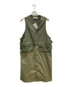 freadaフリーダ）の古着「ノースリーブワンピース」｜カーキ