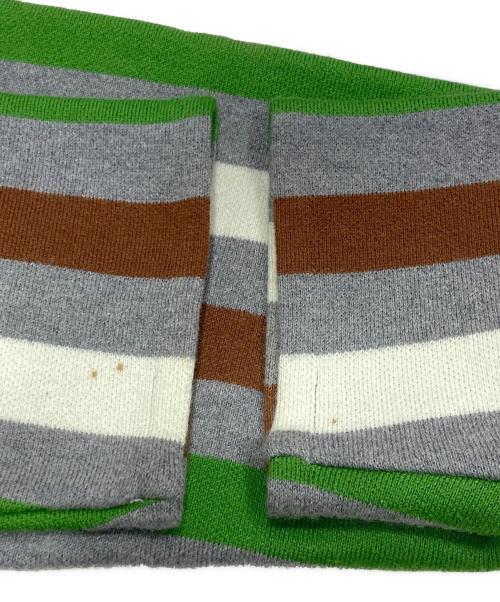 CABAN（キャバン）CABAN (キャバン) カシミア混ストライプニットジャケット グレー サイズ:Mの古着・服飾アイテム