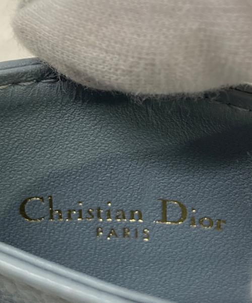Christian Dior（クリスチャン ディオール）Christian Dior (クリスチャン ディオール) Dior Caro Freesia カードホルダー ブルーの古着・服飾アイテム