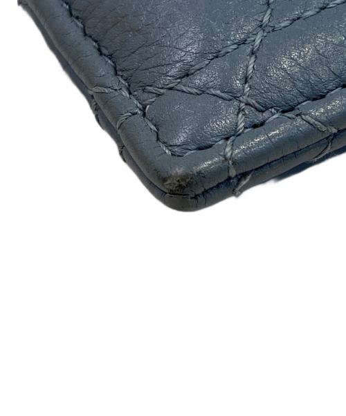 Christian Dior（クリスチャン ディオール）Christian Dior (クリスチャン ディオール) Dior Caro Freesia カードホルダー ブルーの古着・服飾アイテム