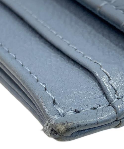 Christian Dior（クリスチャン ディオール）Christian Dior (クリスチャン ディオール) Dior Caro Freesia カードホルダー ブルーの古着・服飾アイテム