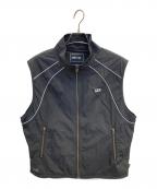 WIND AND SEAウィンダンシー）の古着「Reflective Piping Track Vest」｜ブラック