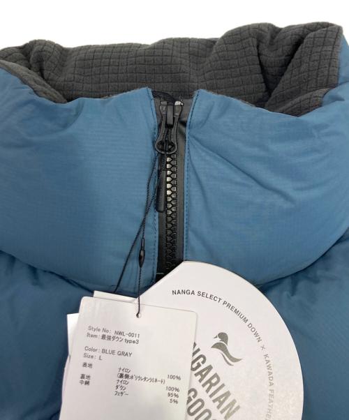 NANGA（ナンガ）NANGA (ナンガ) 最強DOWN JACKET TYPE3 ブルー サイズ:L 未使用品の古着・服飾アイテム
