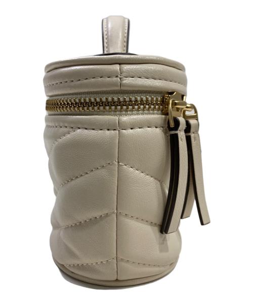 TORY BURCH（トリーバーチ）TORY BURCH (トリーバーチ) Kira Chevron Mini Vanity Case ベージュの古着・服飾アイテム