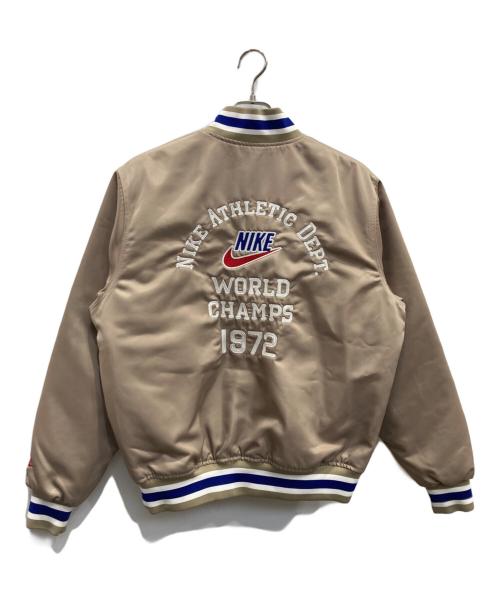 NIKE（ナイキ）NIKE (ナイキ) Dugout Satin Jacket ベージュ サイズ:Mの古着・服飾アイテム