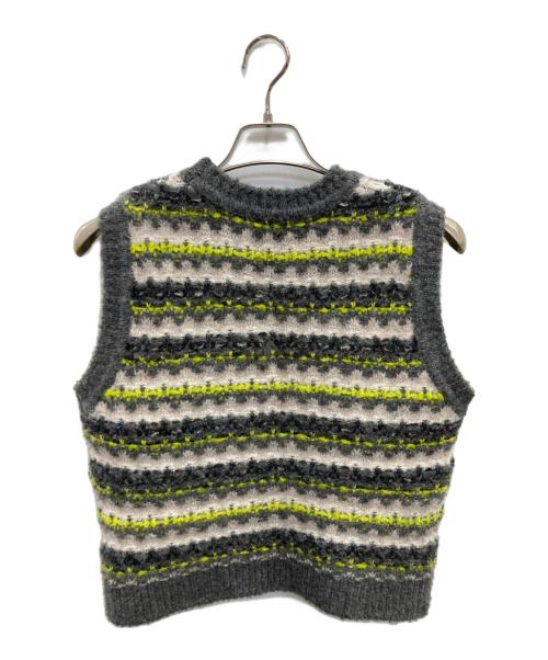 LE GLAZIK（ル グラジック）LE GLAZIK (ル グラジック) クルーネックニットベスト グレー サイズ:36の古着・服飾アイテム