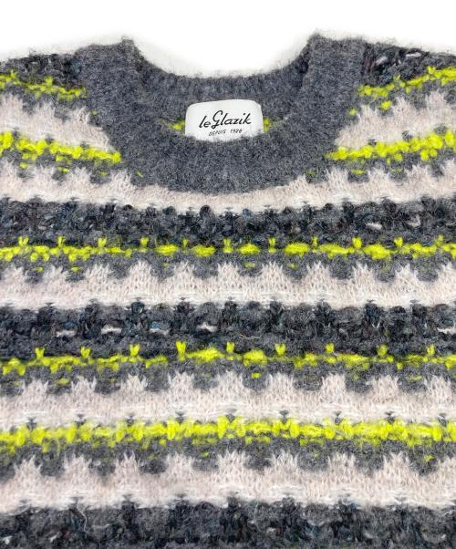 LE GLAZIK（ル グラジック）LE GLAZIK (ル グラジック) クルーネックニットベスト グレー サイズ:36の古着・服飾アイテム