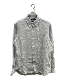 POLO RALPH LAUREN（ポロ・ラルフローレン）の古着「リネンシャツ」｜グレー