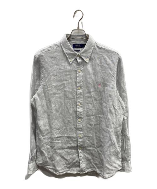 POLO RALPH LAUREN（ポロ・ラルフローレン）POLO RALPH LAUREN (ポロ・ラルフローレン) リネンシャツ グレー サイズ:Lの古着・服飾アイテム