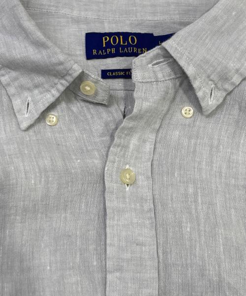 POLO RALPH LAUREN（ポロ・ラルフローレン）POLO RALPH LAUREN (ポロ・ラルフローレン) リネンシャツ グレー サイズ:Lの古着・服飾アイテム