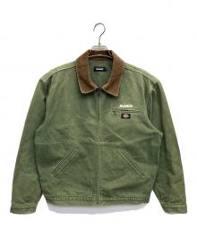 X-LARGE×Dickies（エクストララージ×ディッキーズ）の古着「ワークジャケット」｜グリーン