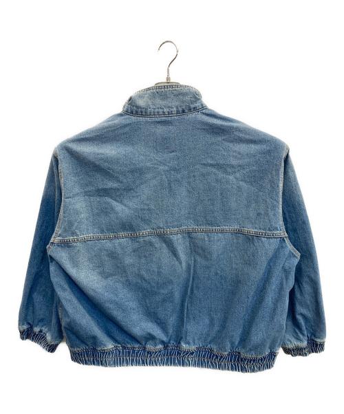 Adam et Rope（アダム エ ロペ）Adam et Rope (アダム エ ロペ) ブリーチデニム ボマージャケット ブルー サイズ:Mの古着・服飾アイテム