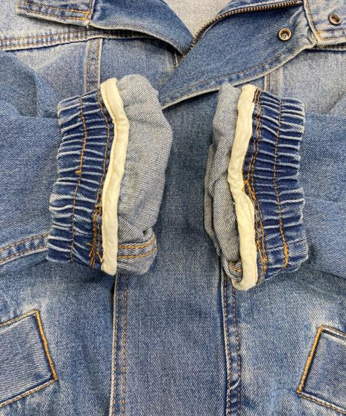 Adam et Rope（アダム エ ロペ）Adam et Rope (アダム エ ロペ) ブリーチデニム ボマージャケット ブルー サイズ:Mの古着・服飾アイテム