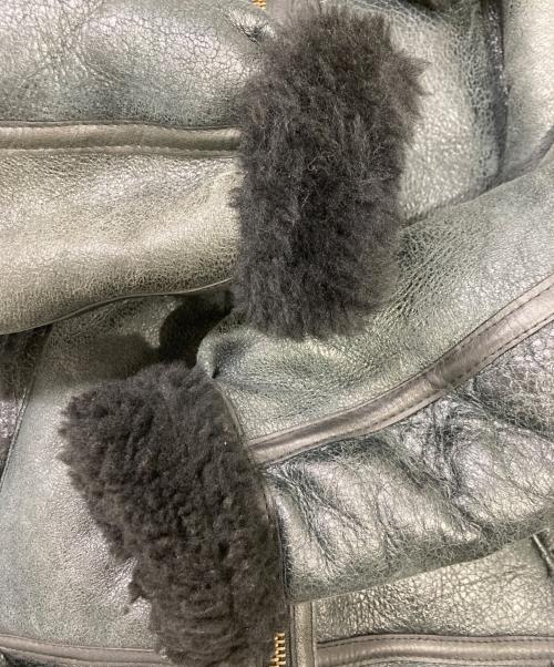 AVIREX（アヴィレックス）AVIREX (アヴィレックス) TYPE B-3ムートンフライトジャケット ブラック サイズ:36の古着・服飾アイテム