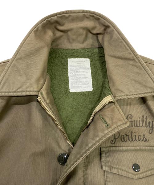 WACKO MARIA（ワコマリア）WACKO MARIA (ワコマリア) A-2 デッキジャケット ベージュ サイズ:Sの古着・服飾アイテム