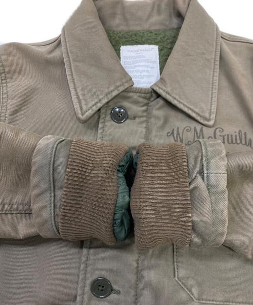 WACKO MARIA（ワコマリア）WACKO MARIA (ワコマリア) A-2 デッキジャケット ベージュ サイズ:Sの古着・服飾アイテム