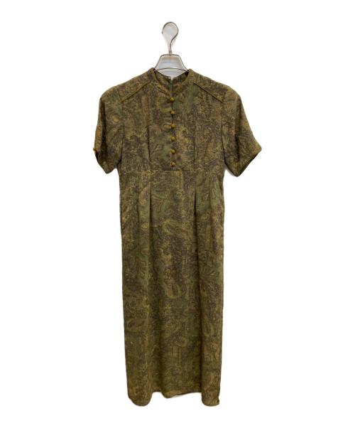 CLANE（クラネ）CLANE (クラネ) GOBELIN CHINA ONE PIECE カーキ サイズ:1の古着・服飾アイテム