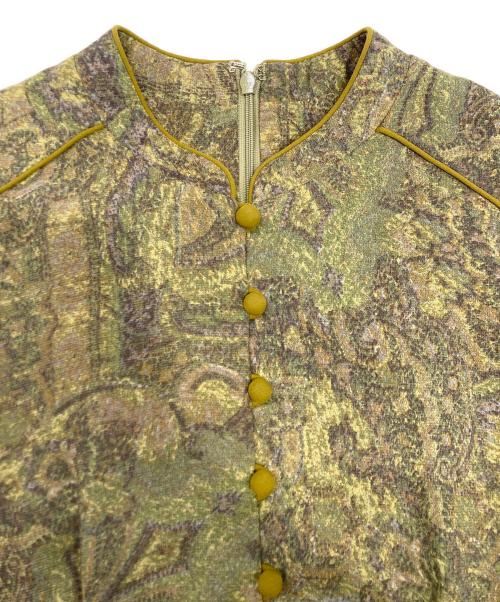 CLANE（クラネ）CLANE (クラネ) GOBELIN CHINA ONE PIECE カーキ サイズ:1の古着・服飾アイテム