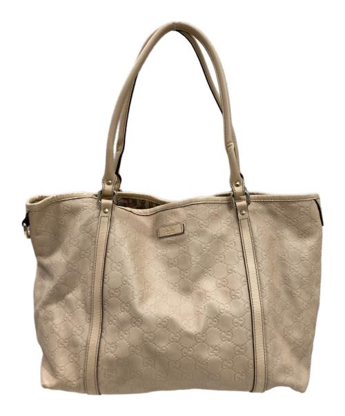GUCCI（グッチ）GUCCI (グッチ) ハンドバッグ ベージュの古着・服飾アイテム