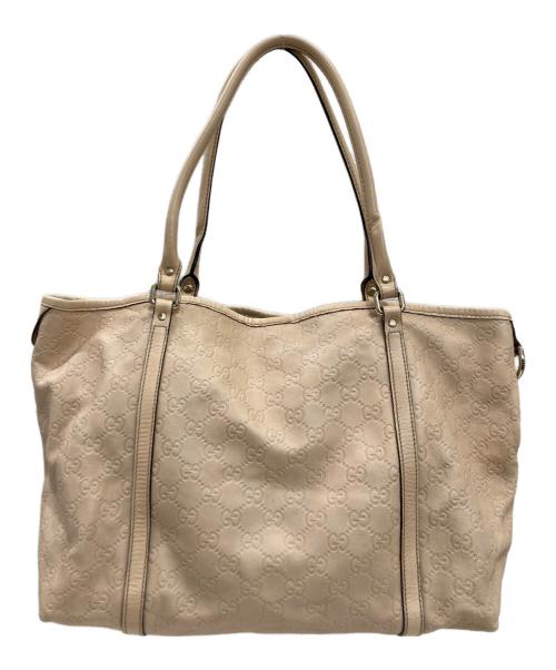 GUCCI（グッチ）GUCCI (グッチ) ハンドバッグ ベージュの古着・服飾アイテム