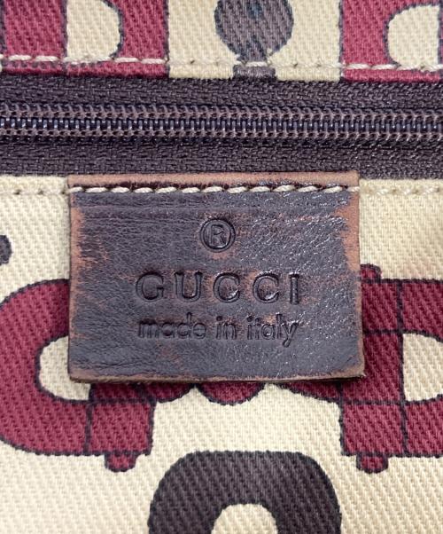 GUCCI（グッチ）GUCCI (グッチ) ハンドバッグ ブラウンの古着・服飾アイテム