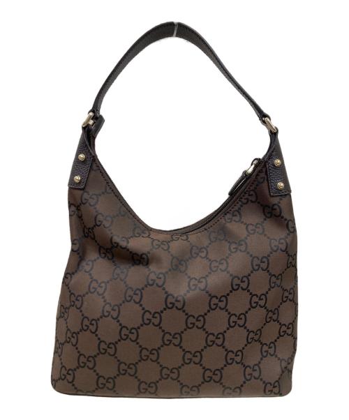 GUCCI（グッチ）GUCCI (グッチ) ハンドバッグ ブラウンの古着・服飾アイテム
