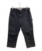 CarHarttカーハート）の古着「ダブルニーペインターパンツ」｜ブラック