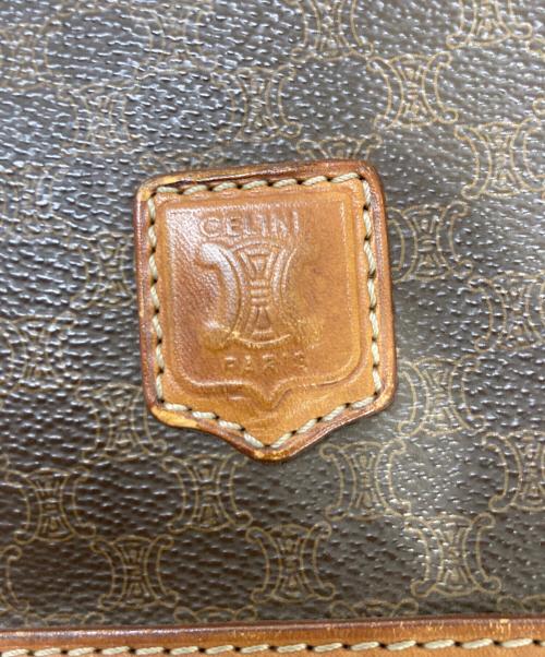 CELINE（セリーヌ）CELINE (セリーヌ) マカダム柄ショルダーバッグ ブラウンの古着・服飾アイテム
