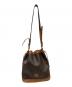 CELINE (セリーヌ) マカダム柄ショルダーバッグ ブラウン：10000円