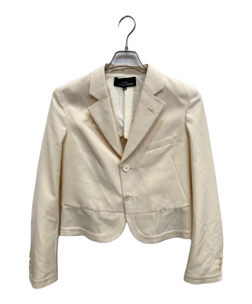 tricot COMME des GARCONS（トリココムデギャルソン）tricot COMME des GARCONS (トリココムデギャルソン) カットオフテーラードジャケット アイボリー サイズ:Mの古着・服飾アイテム