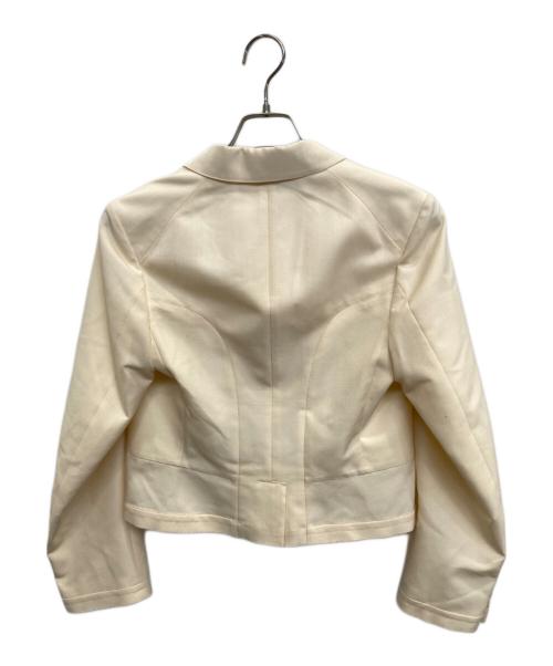 tricot COMME des GARCONS（トリココムデギャルソン）tricot COMME des GARCONS (トリココムデギャルソン) カットオフテーラードジャケット アイボリー サイズ:Mの古着・服飾アイテム