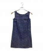 PRADAプラダ）の古着「ノースリーブワンピース」｜ブラック×ブルー