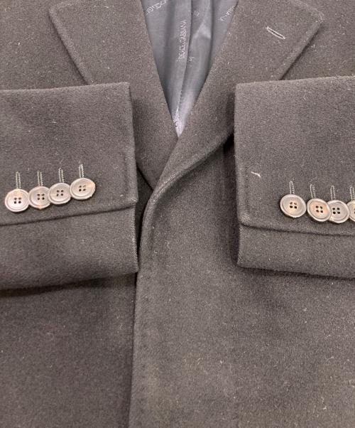 DOLCE & GABBANA（ドルチェ＆ガッバーナ）DOLCE & GABBANA (ドルチェ＆ガッバーナ) チェスターコート ブラック サイズ:46の古着・服飾アイテム