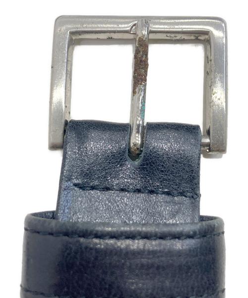 ALEXANDER McQUEEN（アレキサンダーマックイーン）ALEXANDER McQUEEN (アレキサンダーマックイーン) レザーショルダーバッグ ブラックの古着・服飾アイテム