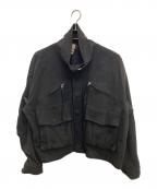 kooiコーイ）の古着「フェイクスウェードジャケット」｜ブラック