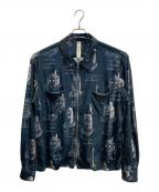 SHINYA KOZUKAシンヤコズカ）の古着「ZIP SHIRT」｜グリーン