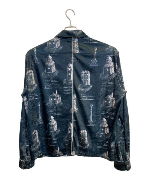 SHINYA KOZUKA（シンヤコズカ）SHINYA KOZUKA (シンヤコズカ) ZIP SHIRT グリーン サイズ:Lの古着・服飾アイテム