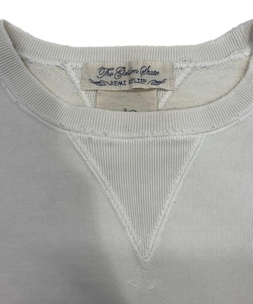 REMI RELIEF（レミレリーフ）REMI RELIEF (レミレリーフ) ダメージ加工スウェット アイボリー サイズ:Sの古着・服飾アイテム