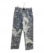 Vivienne Westwood ANGLOMANIAヴィヴィアンウエストウッドアングロマニア）の古着「総柄パンツ」｜ブルー