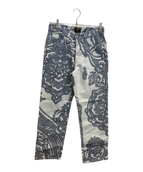 Vivienne Westwood ANGLOMANIA（ヴィヴィアンウエストウッドアングロマニア）Vivienne Westwood ANGLOMANIA (ヴィヴィアンウエストウッドアングロマニア) 総柄パンツ ブルー サイズ:29の古着・服飾アイテム