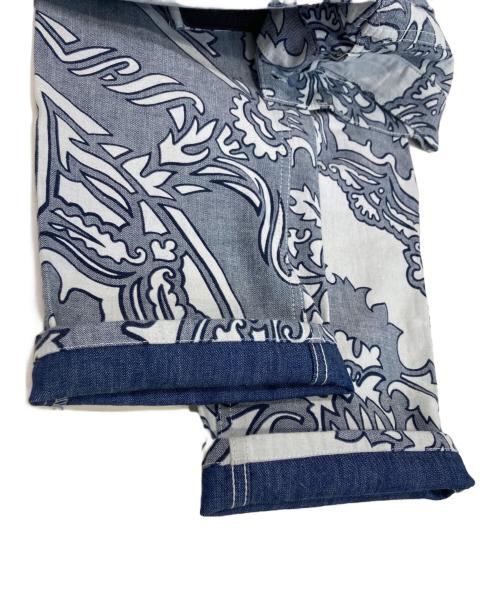 Vivienne Westwood ANGLOMANIA（ヴィヴィアンウエストウッドアングロマニア）Vivienne Westwood ANGLOMANIA (ヴィヴィアンウエストウッドアングロマニア) 総柄パンツ ブルー サイズ:29の古着・服飾アイテム