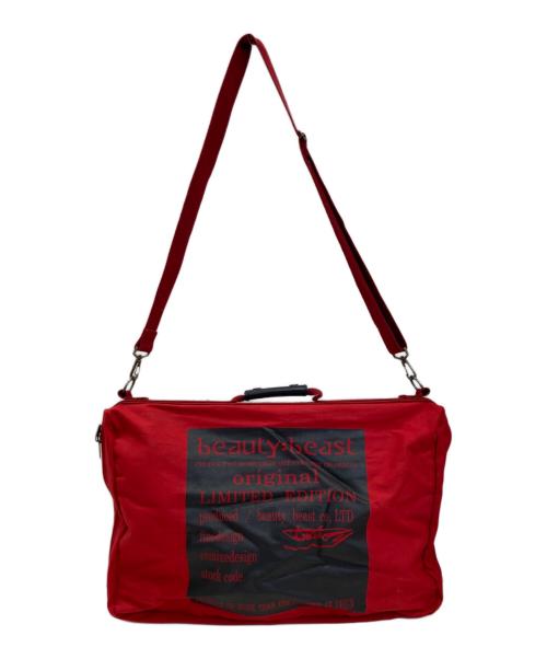 beauty:beast（ビューティービースト）beauty:beast (ビューティービースト) 3WAYバッグ レッドの古着・服飾アイテム