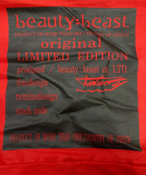 beauty:beast（ビューティービースト）beauty:beast (ビューティービースト) 3WAYバッグ レッドの古着・服飾アイテム