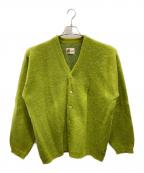 ）の古着「シャギーカラーカーディガン」｜グリーン